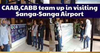 CAAB, CABB team up in visiting Sanga-Sanga Airport, Tawi-Tawi